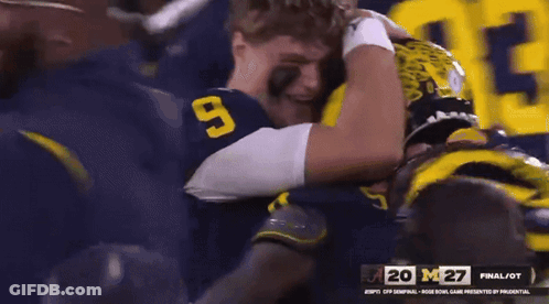 A Football Player With The Number 9 On The Back Of His Jersey GIF