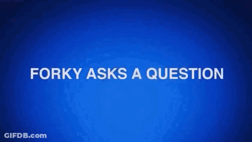 A Fork With The Words Forky A Question Written Above It GIF