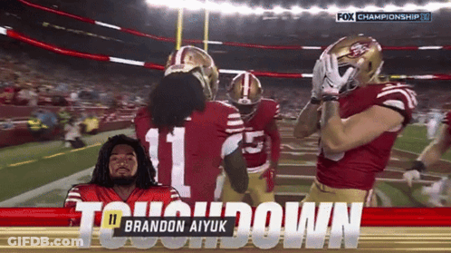 A Fox Championship Advertisement For Brandon Aiyuk And The 49Ers GIF