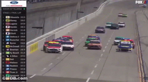 A Fox Live Broadcast Of A Nascar Cup Race GIF