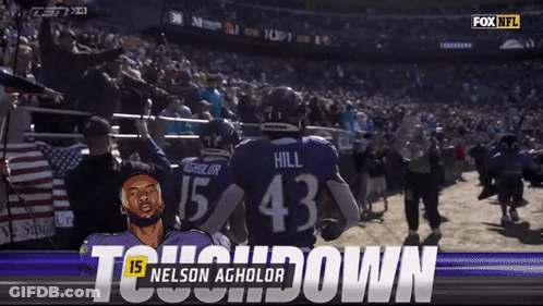 A Fox Nfl Advertisement For Nelson Agholor Is Shown GIF