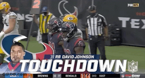 A Fox Nfl Broadcast Of A Football Game Between The Browns And Bengals GIF