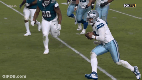 A Fox Nfl Broadcast Of A Football Game Between The Dallas Cowboys And The Philadelphia Eagles GIF
