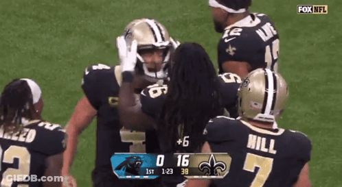 A Fox NFL Broadcast Of A New Orleans Saints Game GIF