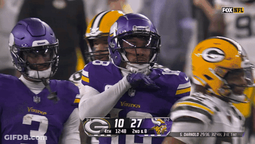 A Fox NFL Broadcast Of A Vikings Football Game GIF