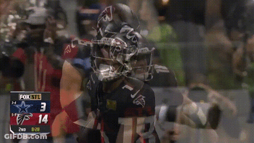 A Fox Nfl Football Game Is Being Played Between The Falcons And Cowboys GIF