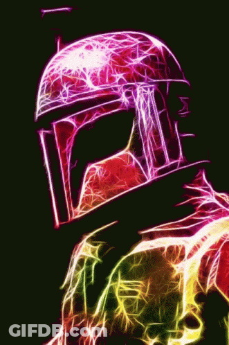 A Fractal Image Of A Man With A Helmet GIF