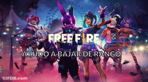 A Free Fire Advertisement With A Bunch Of Characters GIF
