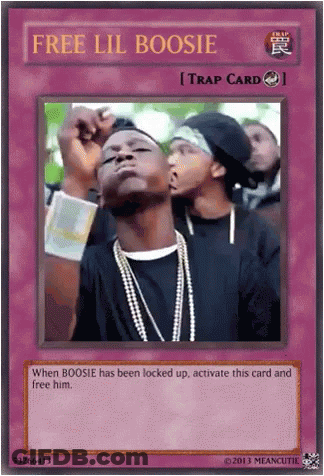 A Free Lil Boosie Trap Card With A Picture Of A Man On It GIF