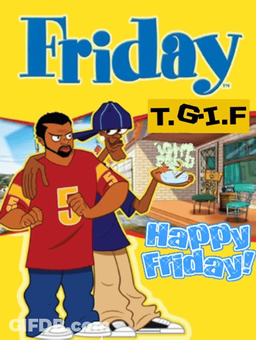 A Friday T.g.i.f Happy Friday Poster GIF