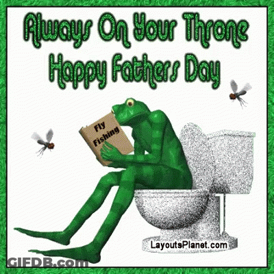 A Frog Is Reading A Book While Sitting On A Toilet . GIF