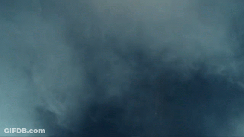 A Frog Is Standing In The Dark With A Man Standing Behind It GIF