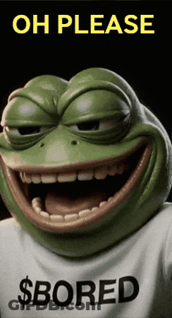 A Frog Is Wearing A Shirt That Says $Bored GIF