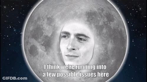 A Full Moon With A Man 'S Face On It GIF