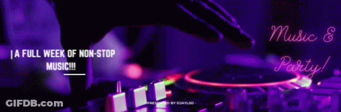 A Full Week Of Non Stop Music Is Advertised GIF