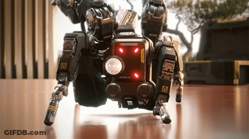 A Futuristic Device With The Letter M On It GIF
