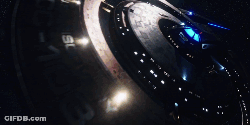 A Futuristic Space Ship With The Number 15 On It GIF