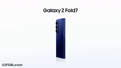 A Galaxy Z Fold7 Is Shown Next To A Smaller Phone GIF