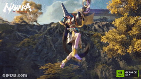 A Game Called Naraka Is Being Played On A Nvidia Geforce Rtx Graphics Card GIF