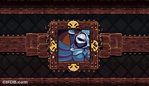 A Game Called Prism Knight Has A Picture Of A Knight In A Frame GIF
