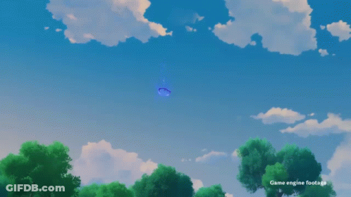 A Game Engine Footage Of A Bird In The Sky GIF