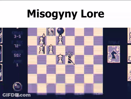A Game Of Misogyny Lore Is Being Played On A Computer GIF