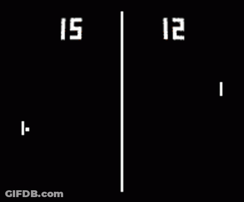A Game Of Ping Pong With The Numbers 15 And 12 GIF