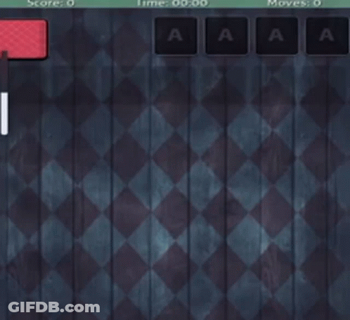 A Game Of Solitaire Is Being Played On A Wooden Board GIF
