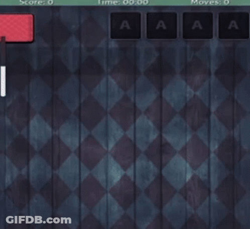 A Game Of Solitaire Is Being Played On A Wooden Table GIF