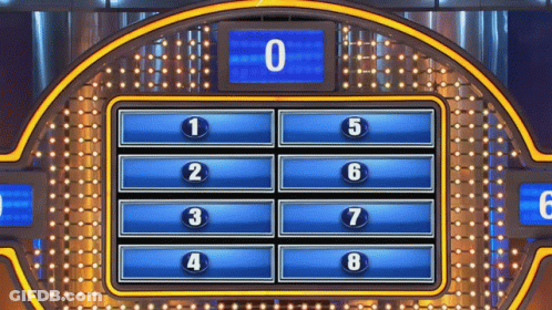 A Game Show With The Number 0 At The Top Of The Screen . GIF