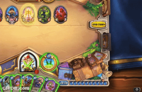 A Game With A Yellow End Turn Button GIF