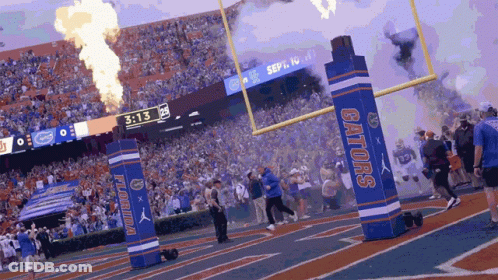 A Gators Football Game Is Being Played On September 16Th GIF