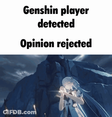 A Genshin Player Detected And An Opinion Rejected GIF