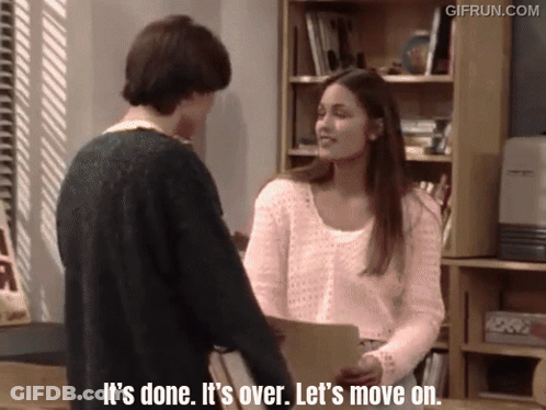 A Gif From Gifrun.com Shows A Man And A Woman Talking GIF