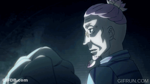 A Gif From Gifrun.com Shows A Man With Glasses And Purple Hair GIF