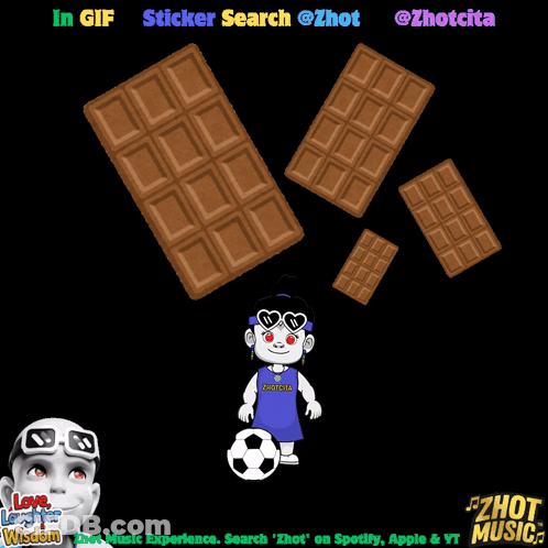 A Gif Of A Chocolate Bar With The Words In Gif Sticker Search @Zhot GIF