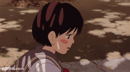 A Gif Of A Girl With A Tear Coming Out Of Her Eye GIF