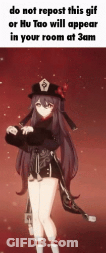 A Gif Of A Girl With Long Hair And A Hat That Says Do Not Repost GIF