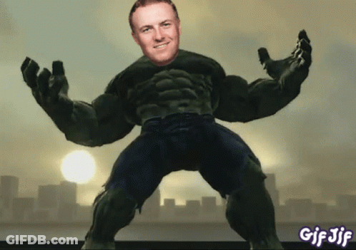 A Gif Of A Man In A Hulk Costume With The Words Gif Jif Below Him GIF
