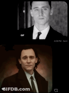 A GIF Of A Man In A Suit And Tie Is Being Sent At 4:08 Pm GIF