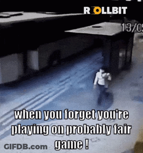 A Gif Of A Man Running With The Caption When You Forget You 'Re Playing On Probably Fair Game GIF