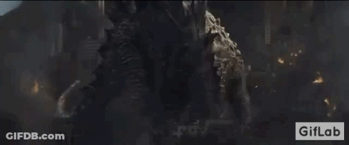 A Gif Of A Monster With A Giflab Logo In The Corner GIF