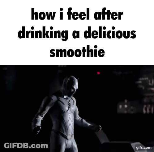 A Gif Of A Person Being Struck By Lightning With The Words How I Feel After Drinking A Delicious Smoothie GIF