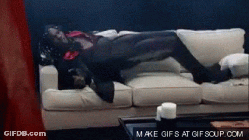 A Gif Of A Person Laying On A Couch With The Words Make Gifs At Gif Soup.com GIF