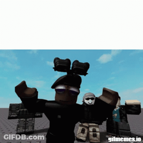 A Gif Of A Roblox Character Giving A Thumbs Up With The Words Gifmemes.io Below Him GIF