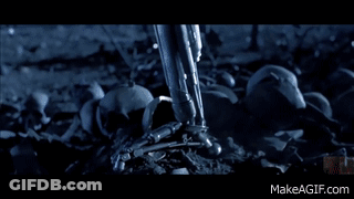 A Gif Of A Robot With The Words Makeagif.com On The Bottom GIF