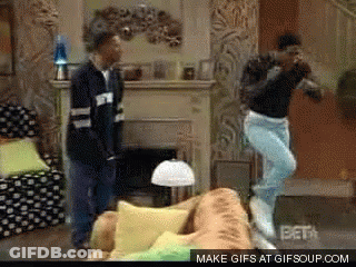 A Gif Of Two Men Dancing In A Living Room With The Words Make Gifs At Gifsoup.com At The Bottom GIF