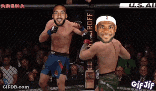 A Gif Of Two Men In A Ufc Ring GIF