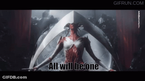 A Gif That Says All Will Be One Is Displayed GIF
