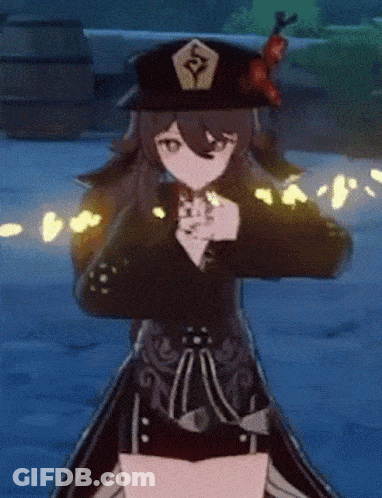 A Girl In A Hat Is Holding A Piece Of Paper In Her Hands . GIF